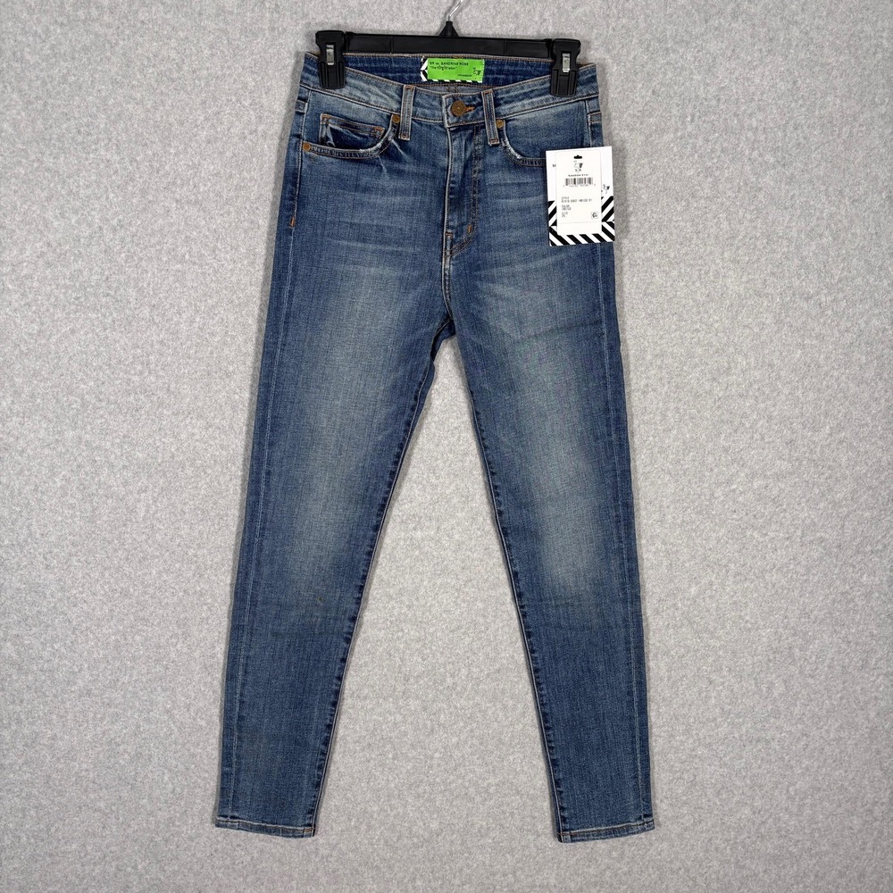 Free People Sandrine Rose Skinny Jeans 25 Indigo Stretch Minimal Quiet Luxury